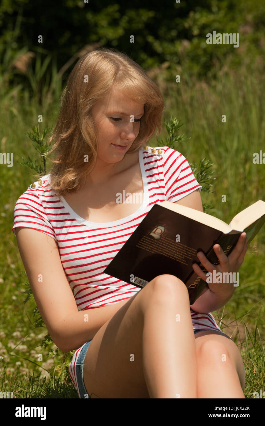 read a book Stock Photo