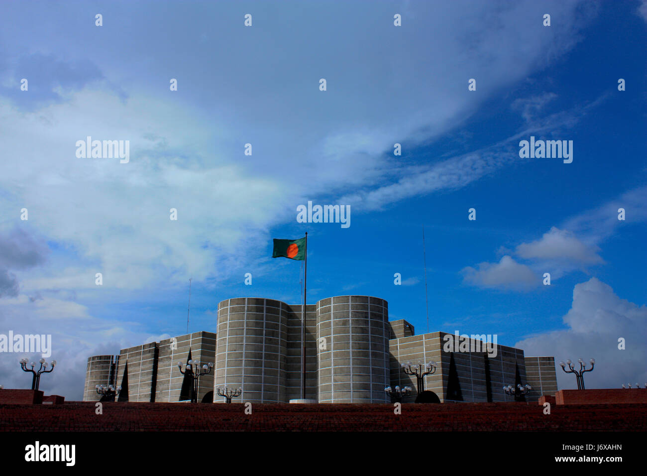 The National Assembly Building of Bangladesh or Jatiyo Sangsad Bhaban