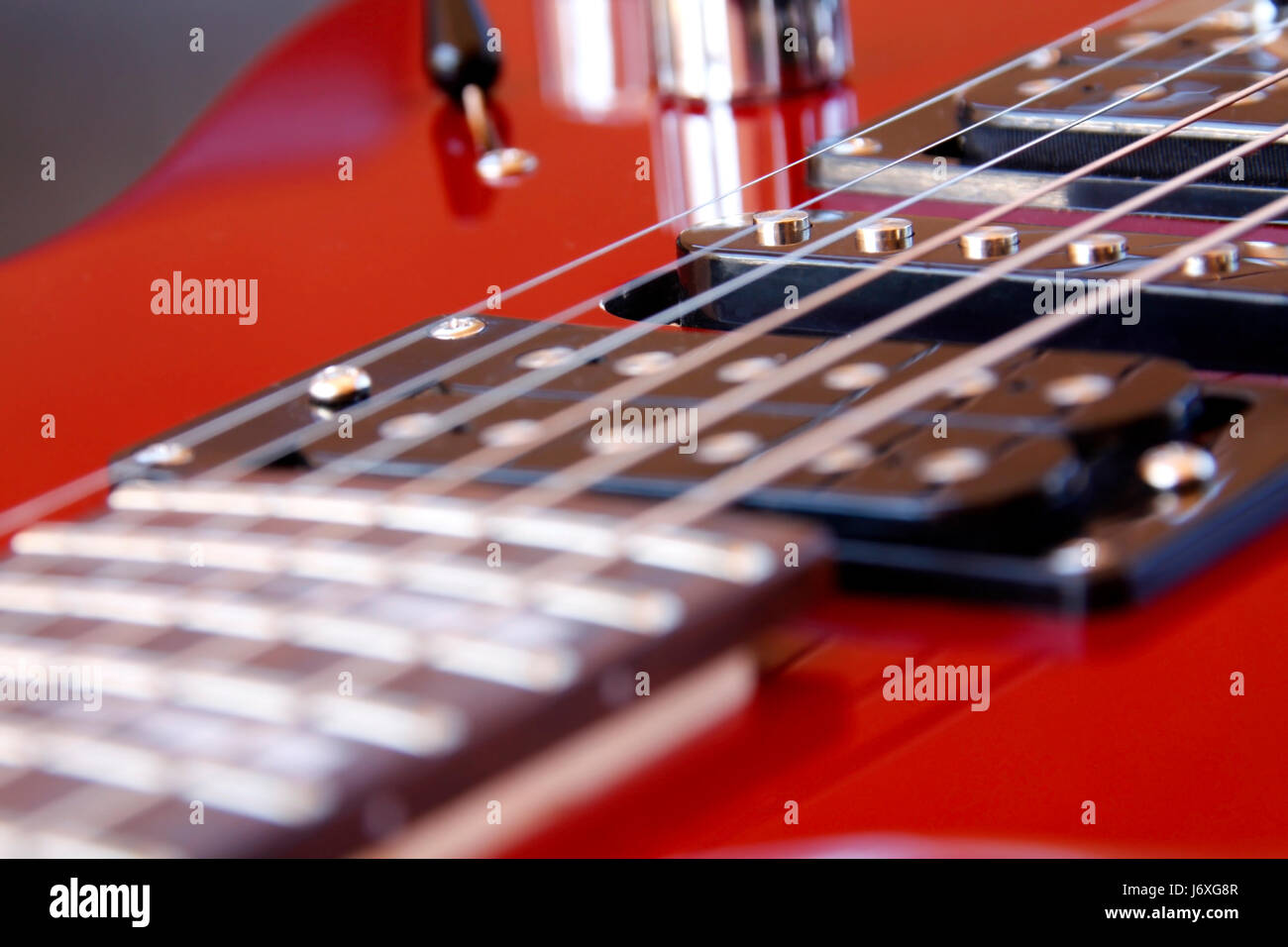 metal electric guitar strings rock finger music sound game tournament play  Stock Photo - Alamy