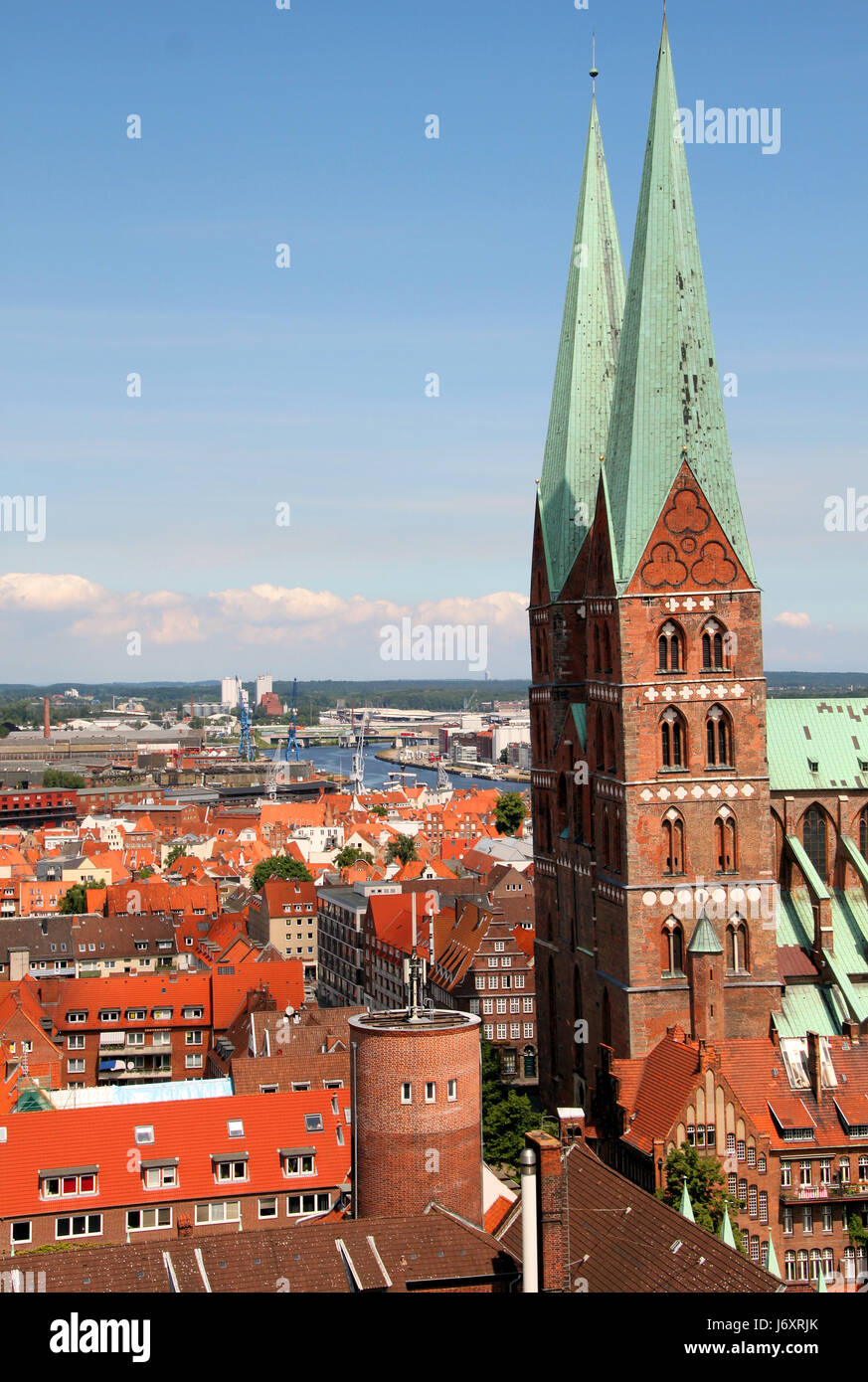 church cathedral gothic luebeck house building church city town ...