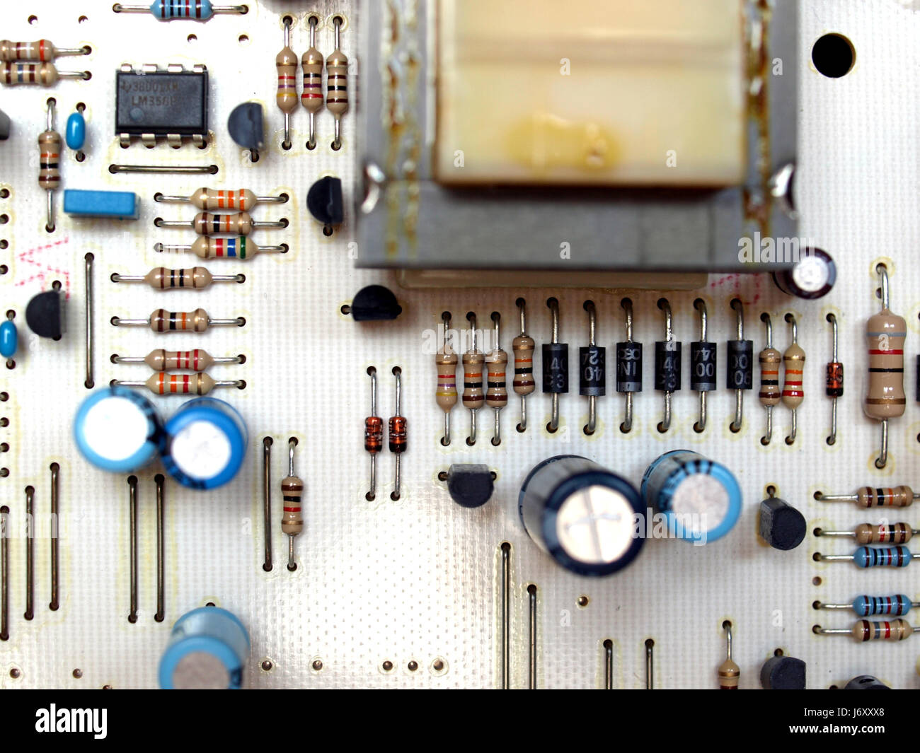 board component copper circuit printed trace electronic board component