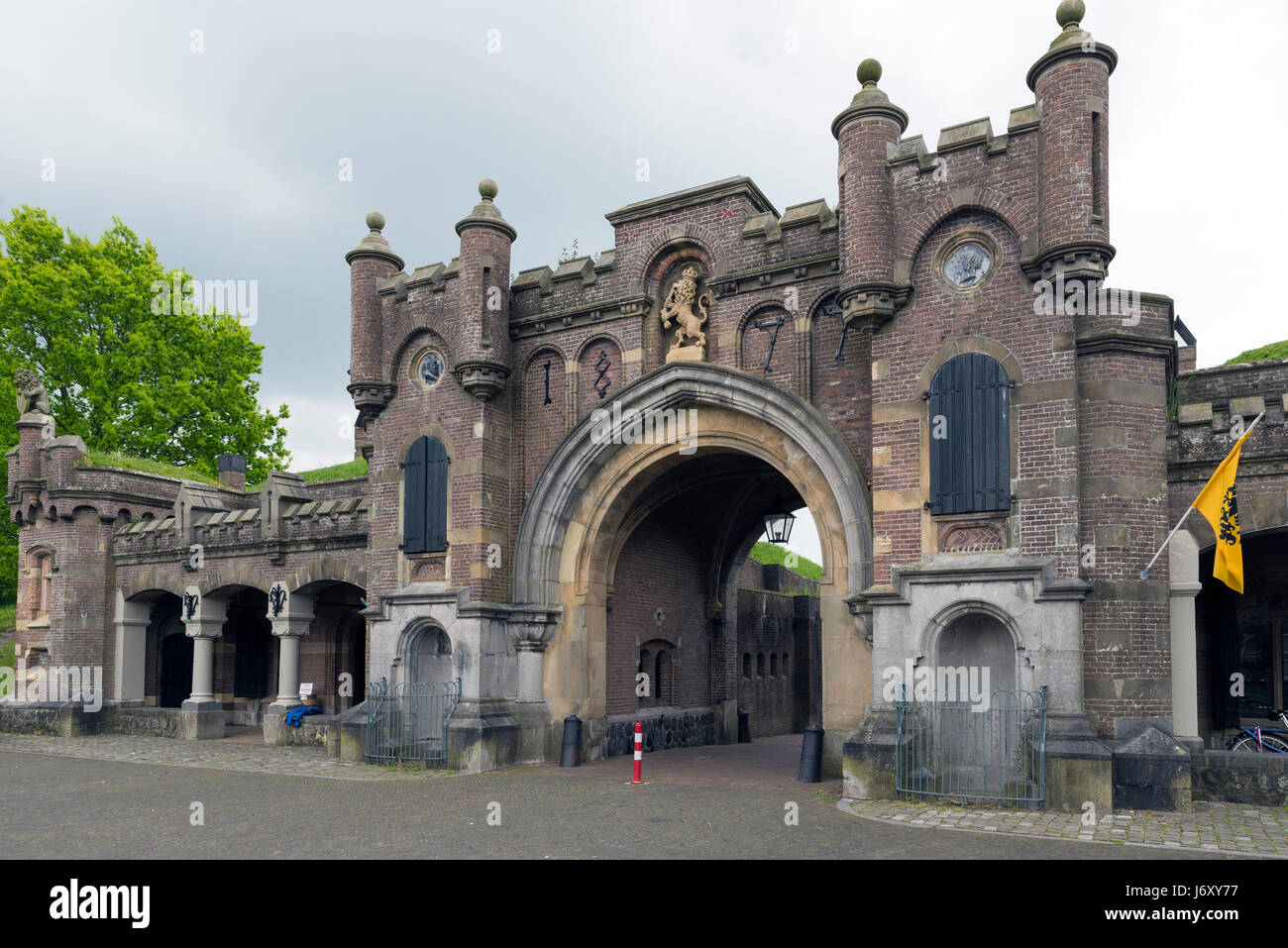 NAARDEN - NETHERLANDS - MAY 13, 2017: Naarden is a city and former municipality in the Gooi region in the province of North Holland in the Netherlands Stock Photo