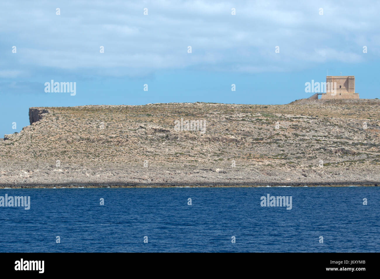 View of ItTorri ta' Santa Marija /St Mary's Tower on Comino island