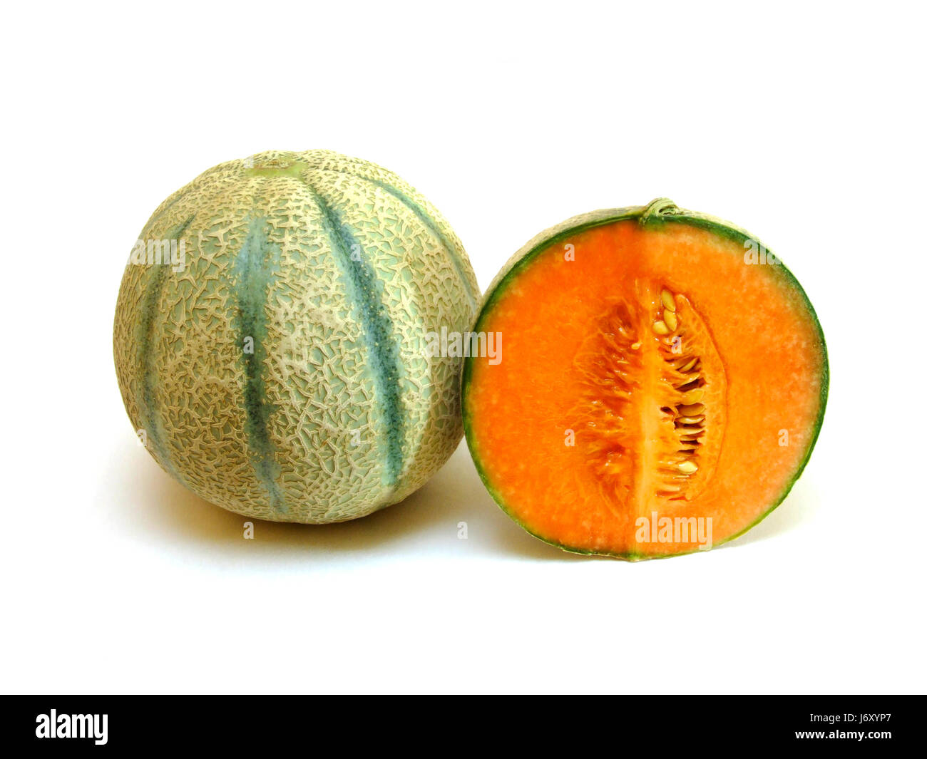 food aliment health progenies fruits fruit melon melons orange food aliment Stock Photo