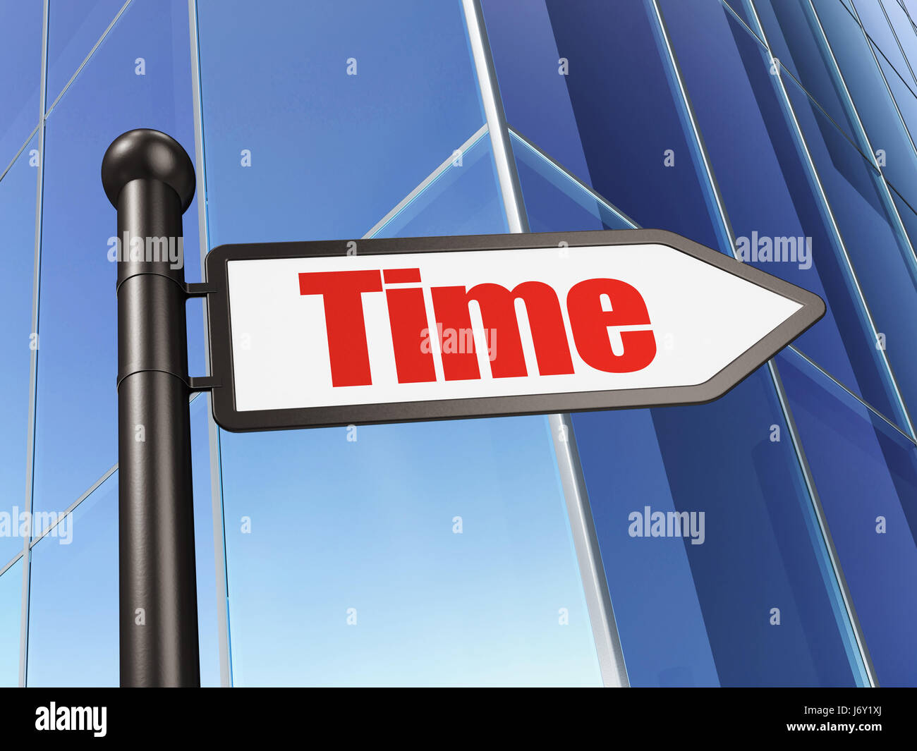 Time concept: sign Time on Building background Stock Photo - Alamy