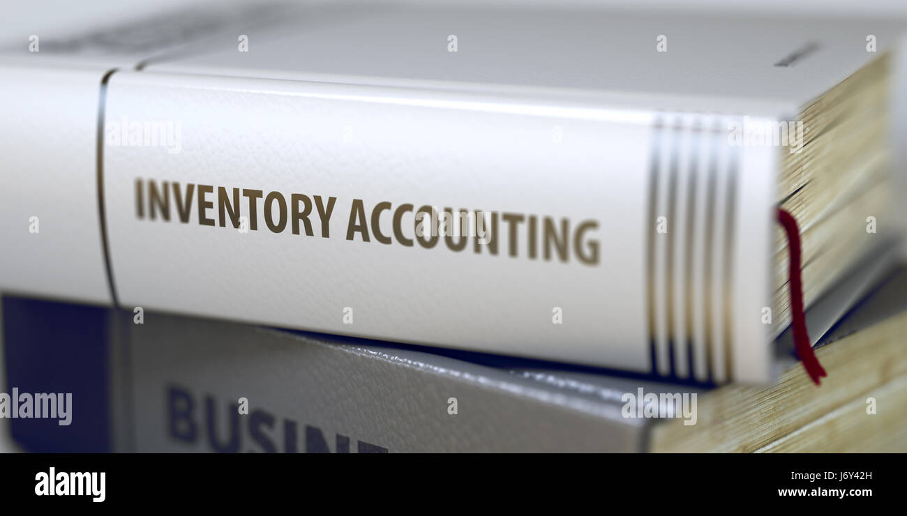Inventory Accounting - Book Title. 3D. Stock Photo