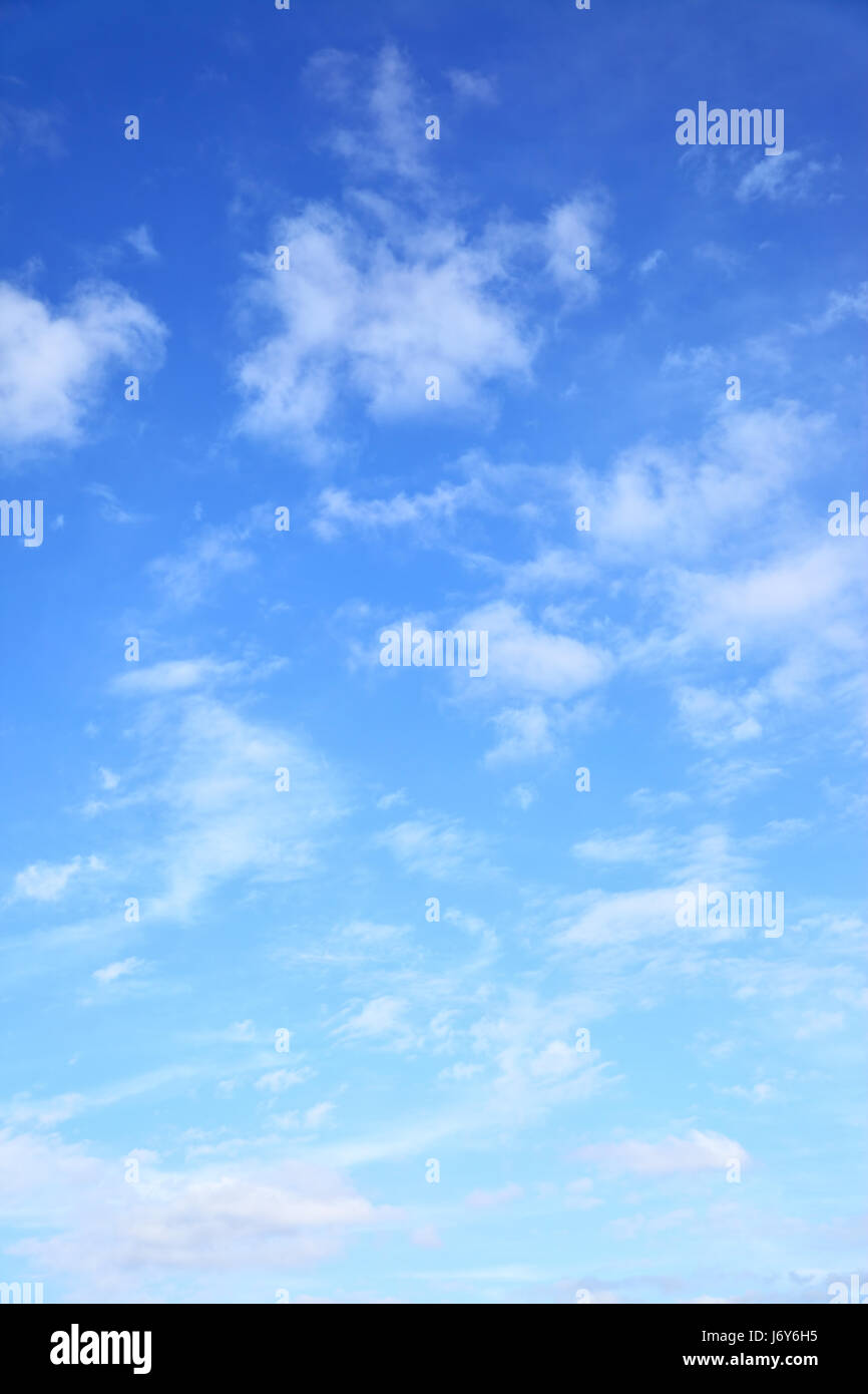 Blue sky with clouds - natural background Stock Photo - Alamy