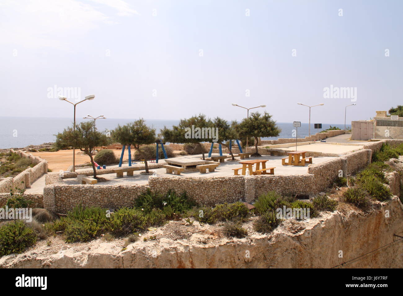 historical malta parkway fountain style of construction architecture Stock Photo