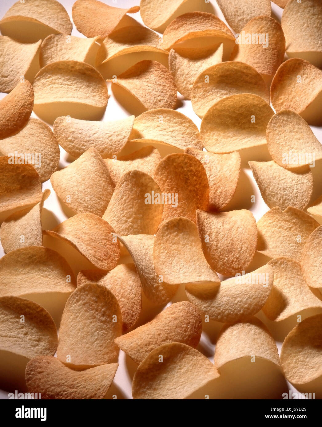 greasy sliced unhealthy potato chips salted fat potatoe food aliment