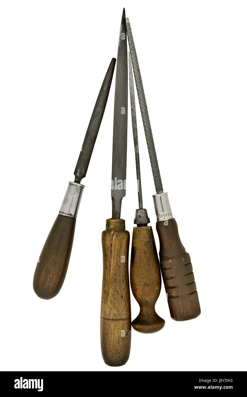 tool vintage rasp handle retro wooden file old object single isolated Stock Photo Alamy