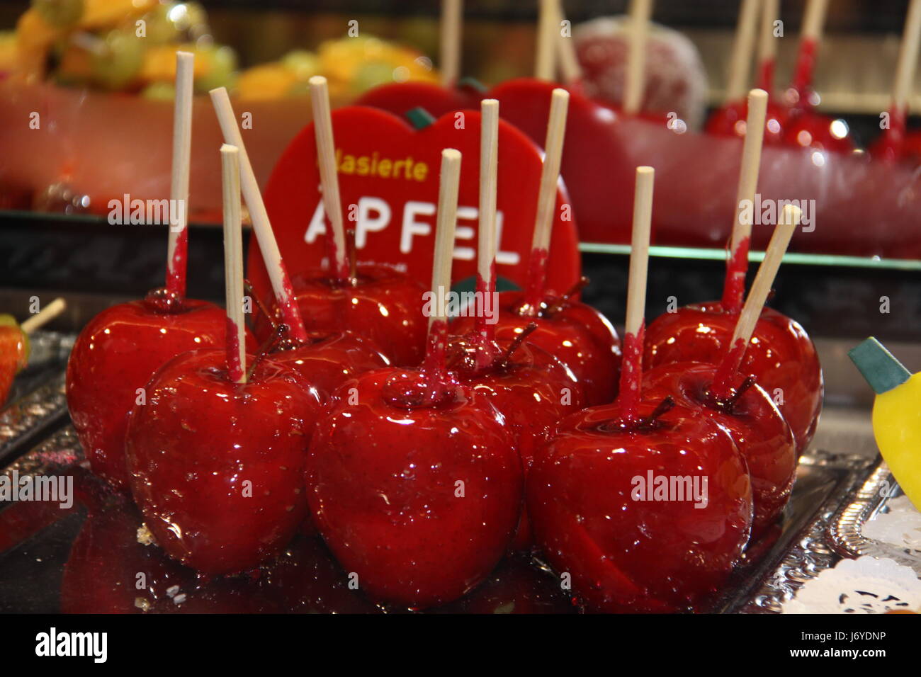 glazed apples Stock Photo