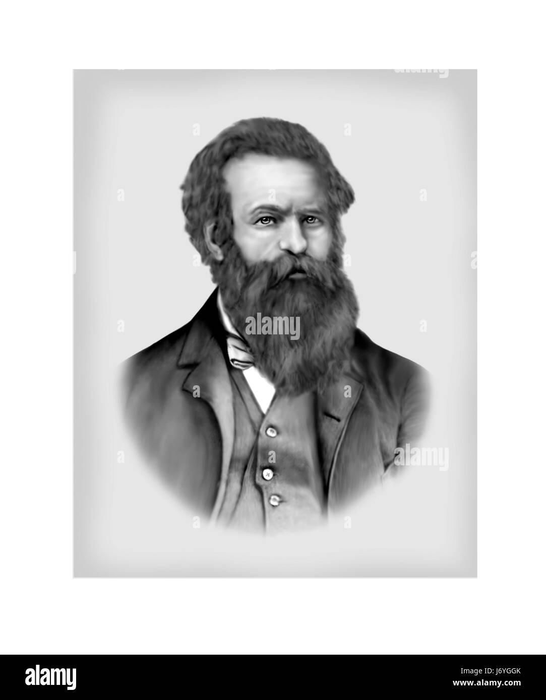John Wesley Powell, 1834 - 1902, American Soldier, Geologist, Explorer Stock Photo