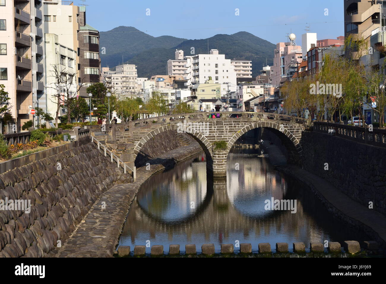 Spectacle Bridge in Nagasaki Stock Photo - Alamy