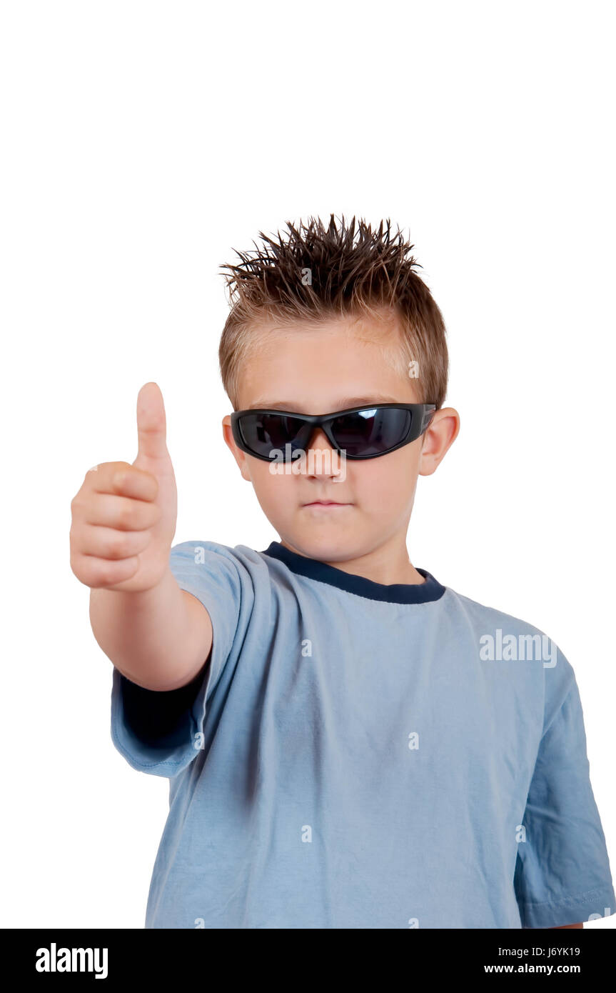 kid with sunglasses stock photo