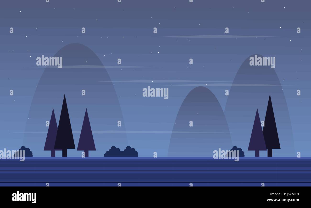 Collection game background with spruce scenery Stock Vector Image & Art ...