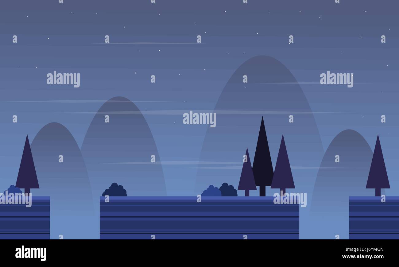 Background game with spruce scenery Stock Vector Image & Art - Alamy