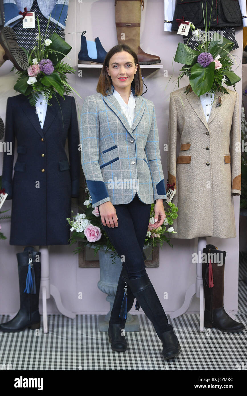 Victoria Pendleton during the press preview at the RHS Chelsea Flower Show at the Royal Hospital Chelsea, London. Stock Photo