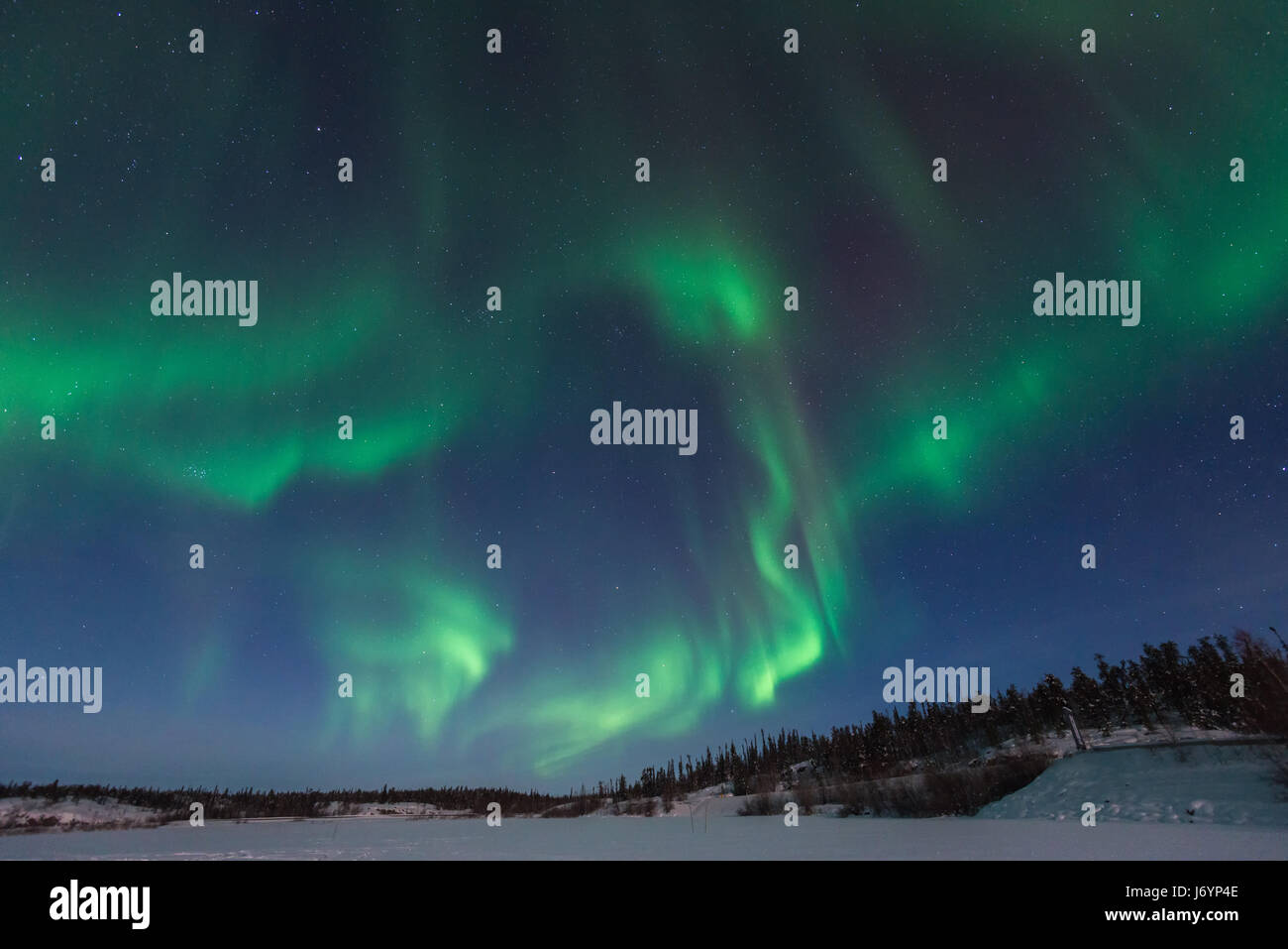 Northern Lights, Yellowknife, Northwest Territories, Canada Stock Photo