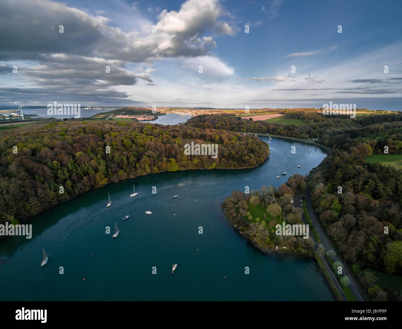 River Owenabue, Crosshaven, County Cork, Ireland Stock Photo