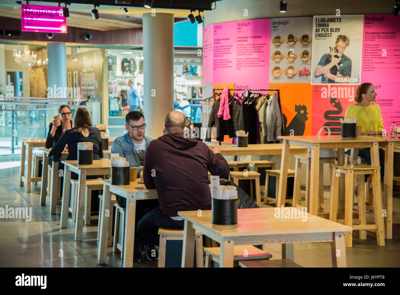 The new restaurant concept on the 5th floor in Kamppi shopping center .  Area is called Kortteli (Block), which includes 11 restaurants with  different cuisines. The Kamppi in the center of Helsinki
