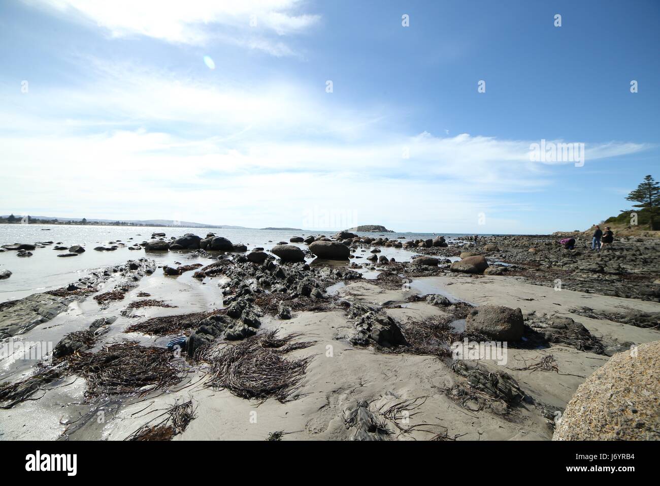 Fleurieu peninsula south landscape harbour australian bay sea sunny hires stock photography and