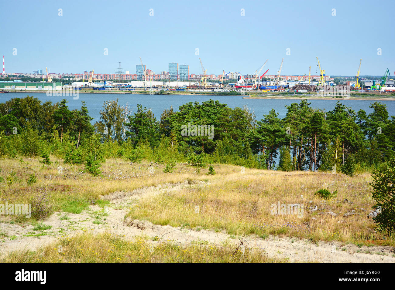 Port of Klaipeda, Lithuania Stock Photo