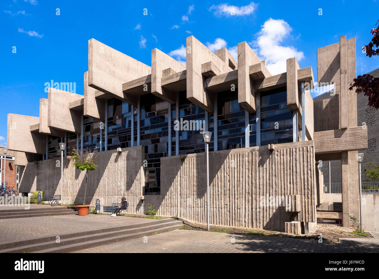 Germany, Cologne, church Johannes XXIII. at the Berrenrather street in the district Suelz, built after plans of the sculptor Josef Rikus. Stock Photo