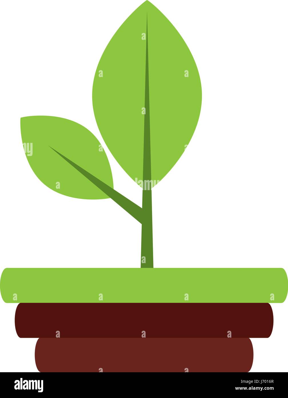 leaf plant isolated icon Stock Vector Image & Art - Alamy