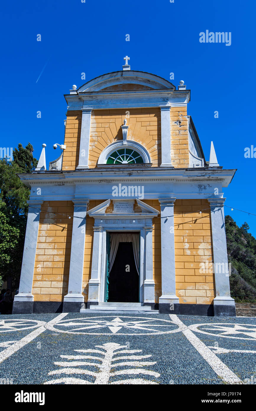 View at Chiesa San in Portofino, Italy Stock Photo Alamy