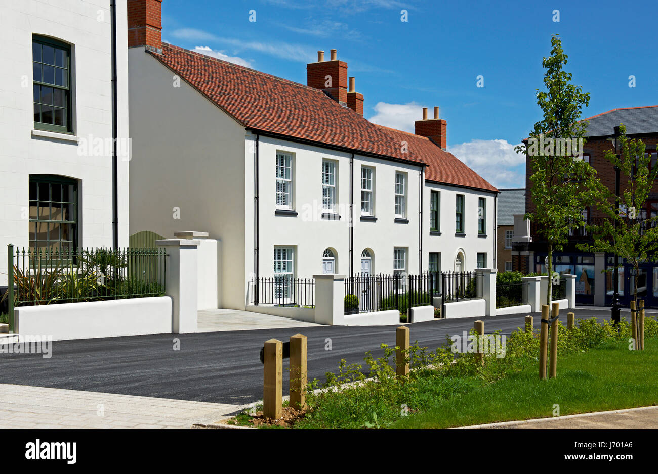 Houses in Poundbury, Dorset, England UK Stock Photo Alamy