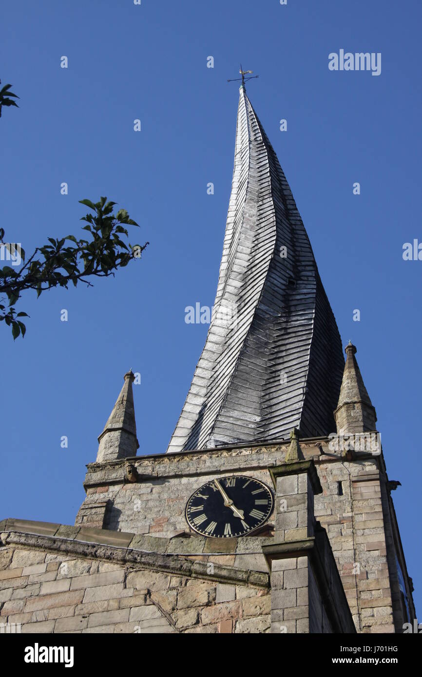 Crooked Spire, Chesterfield Stock Photo