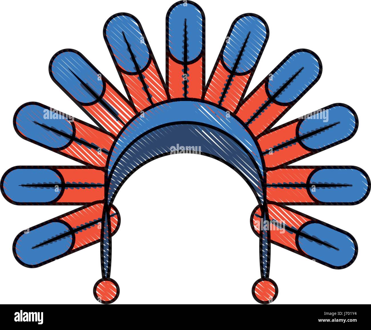 native American feather hat Stock Vector Image & Art Alamy