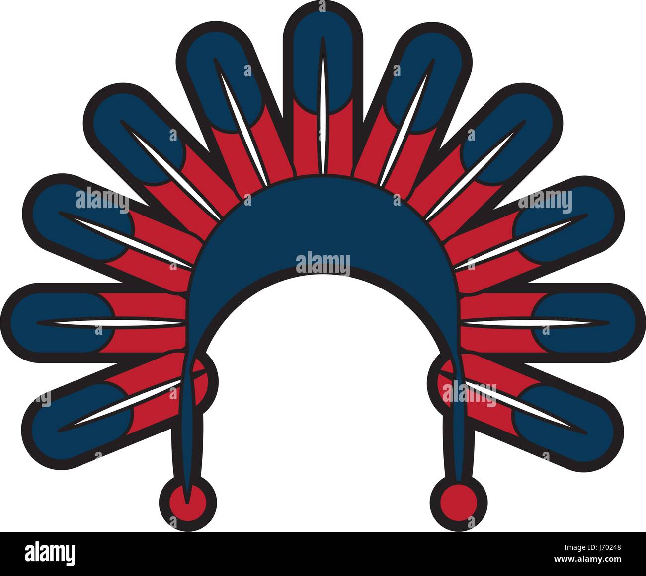 native American feather hat Stock Vector Image & Art Alamy