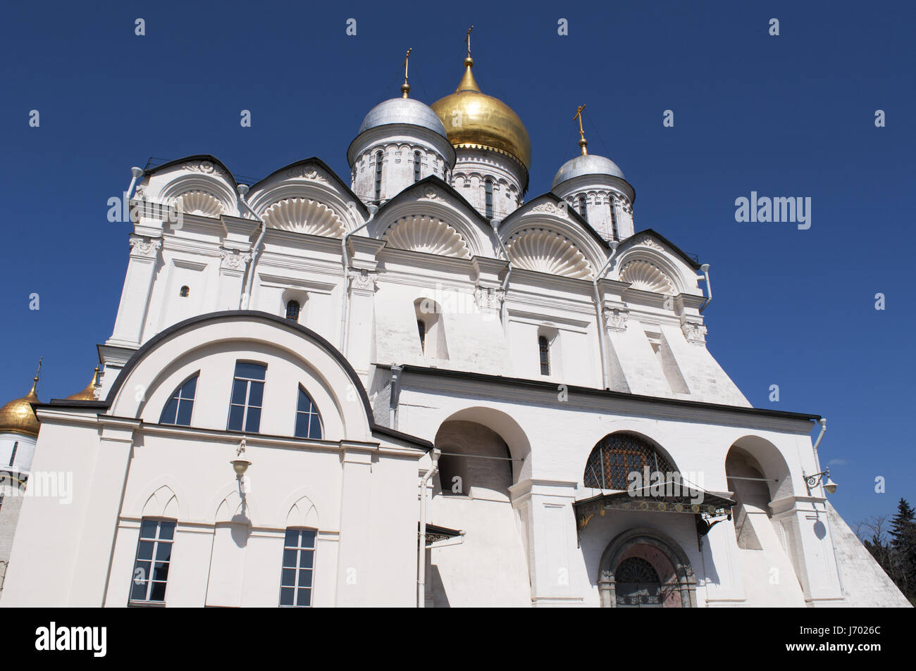 Russia: the Cathedral of the Archangel, a Russian Orthodox church dedicated to the Archangel Michael in the Cathedral Square of the Moscow Kremlin Stock Photo