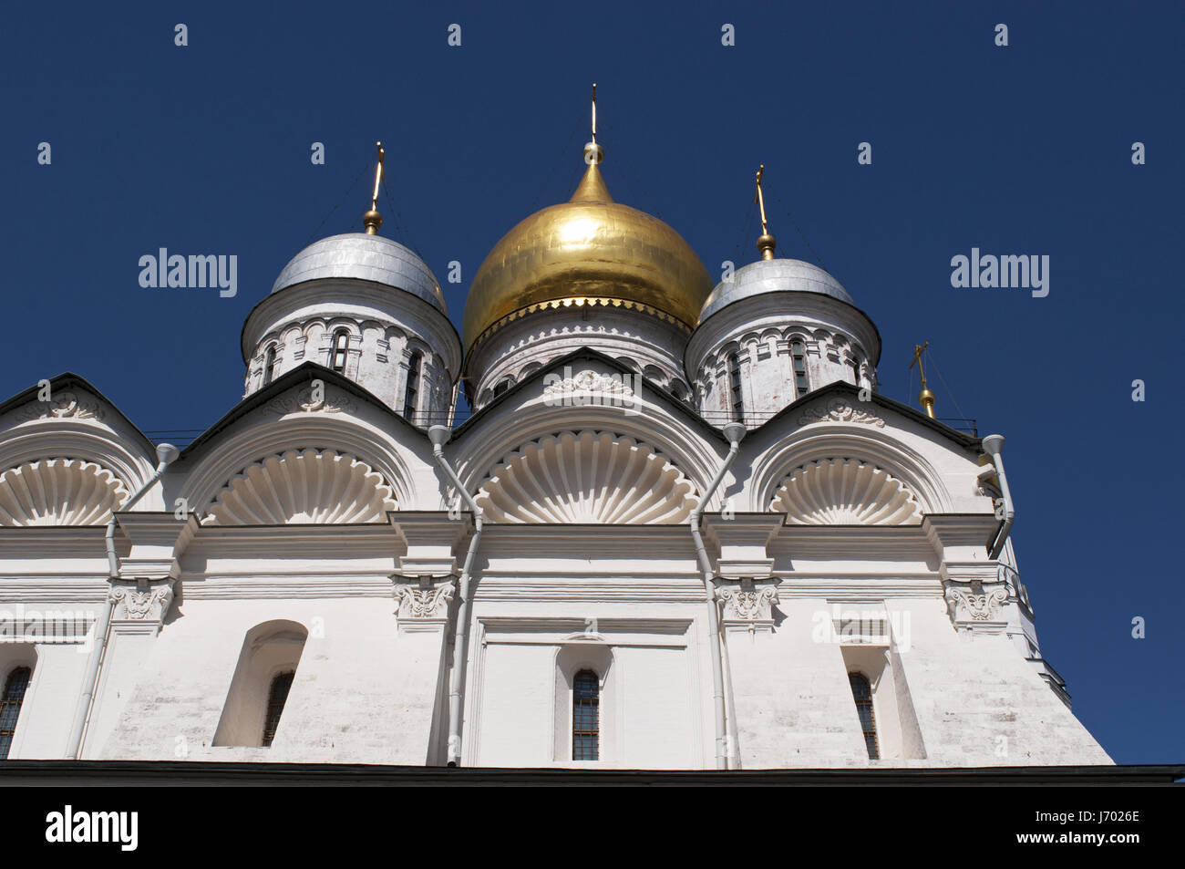 Russia: the Cathedral of the Archangel, a Russian Orthodox church dedicated to the Archangel Michael in the Cathedral Square of the Moscow Kremlin Stock Photo