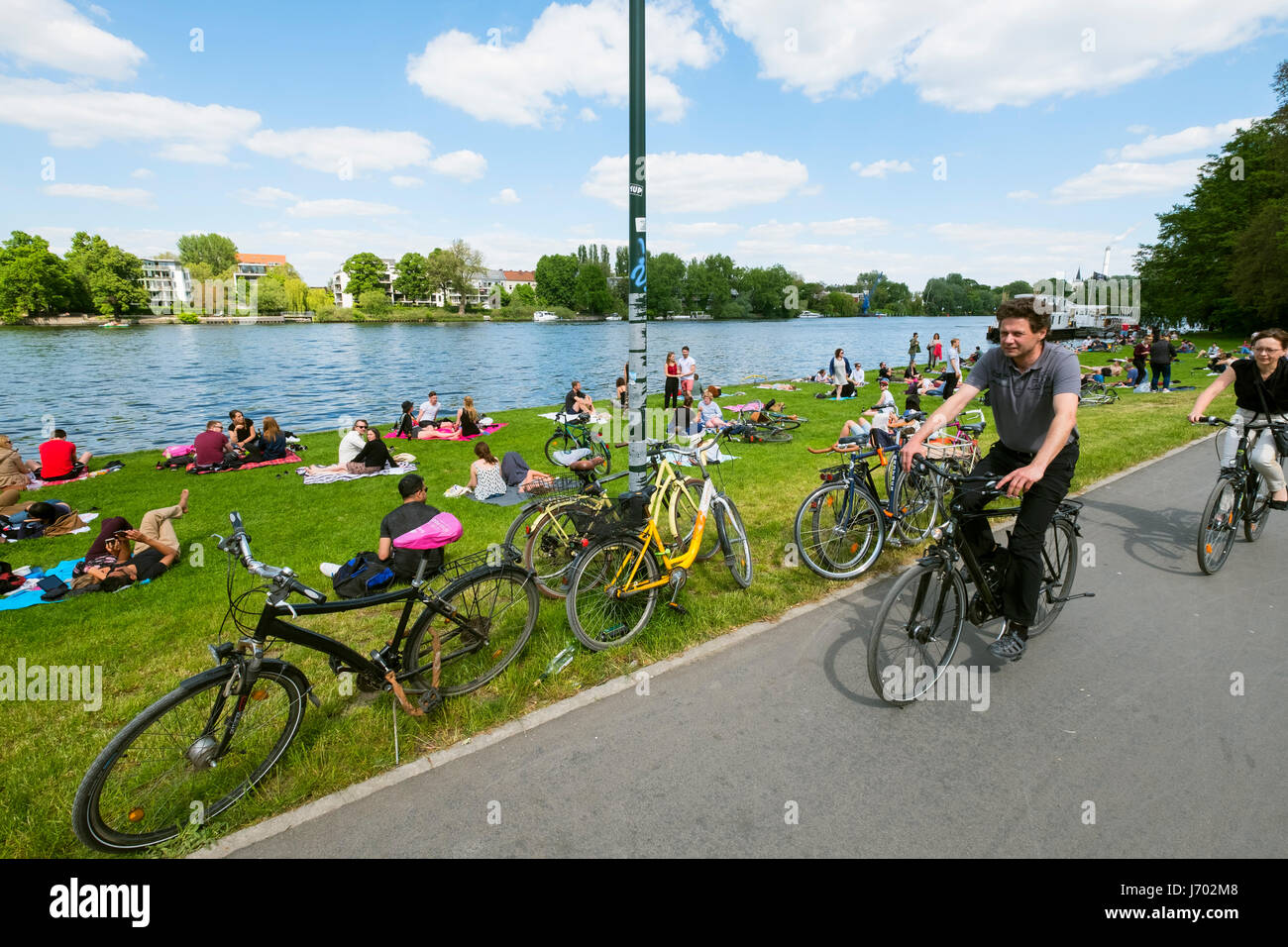 Summer day at Treptower Park in Berlin Germany Stock Photo