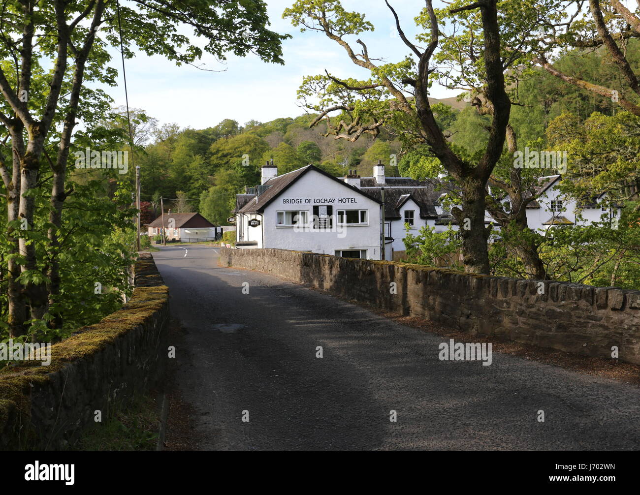 Bridge of Lochay Hotel Killin Scotland May 2017 Stock Photo Alamy