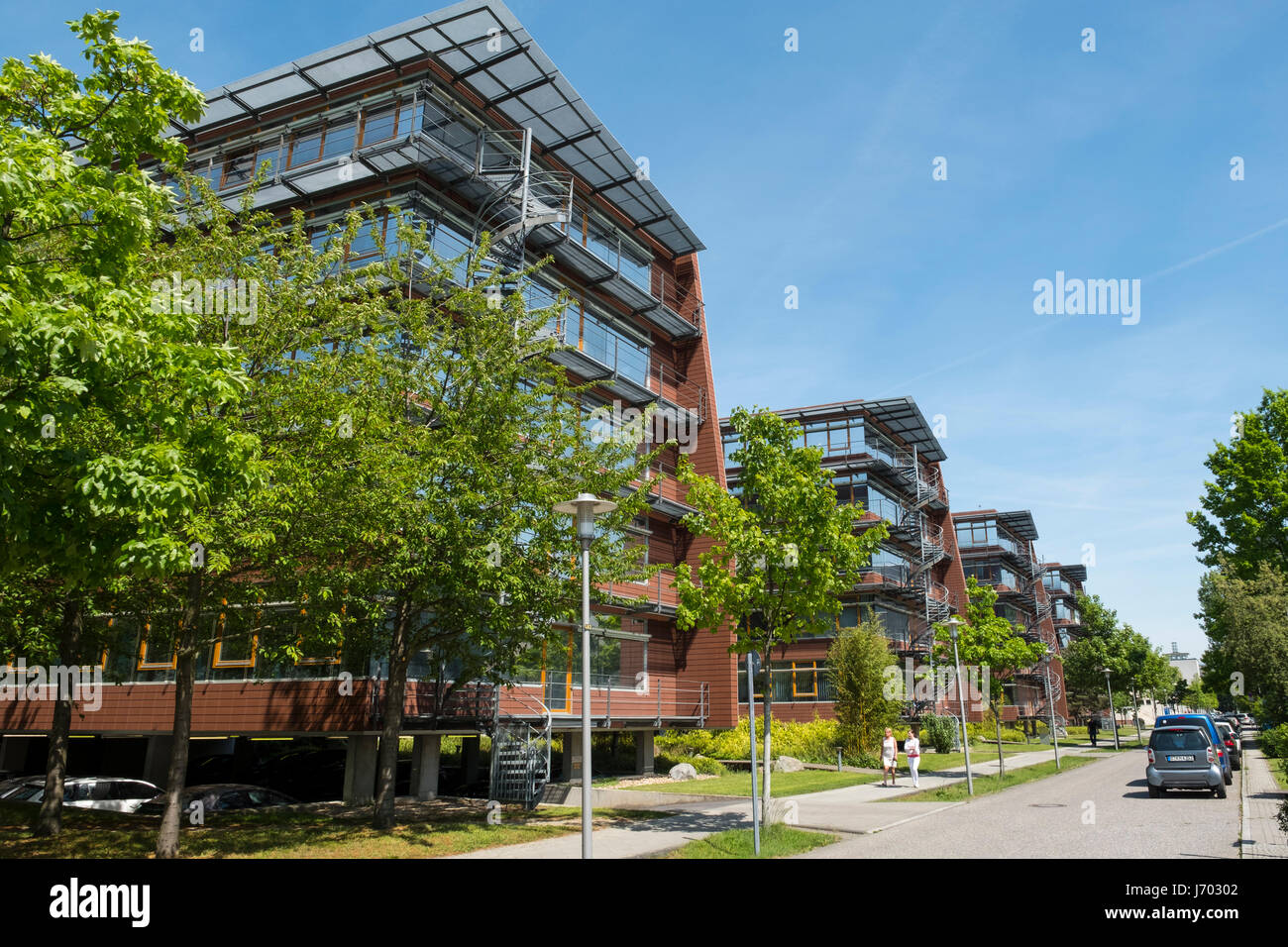 Institutes of Computer Science and Mathematics buildings  at Adlershof Science and Technology Park  Park in Berlin, Germany Stock Photo