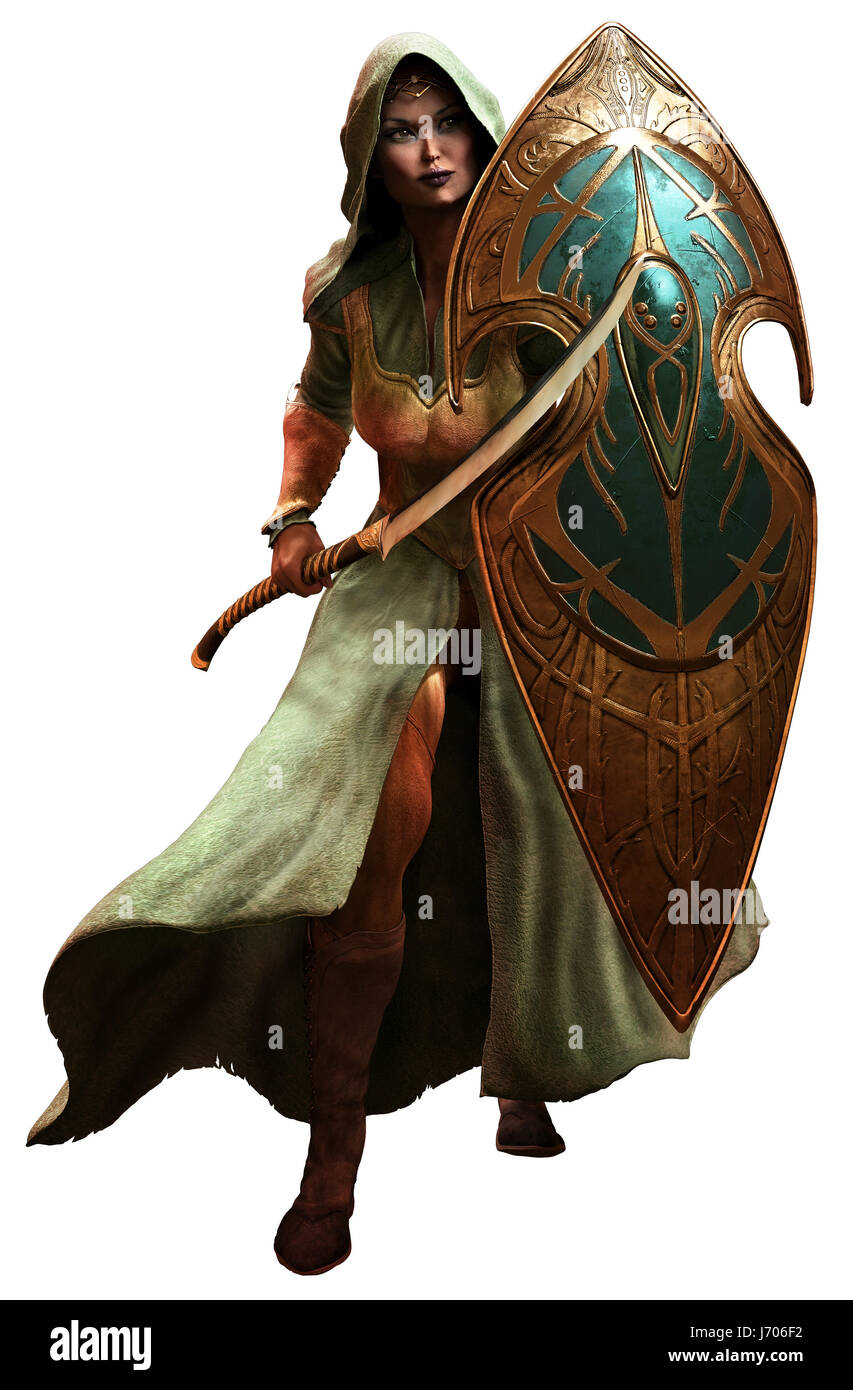 Elf warrior Stock Photo