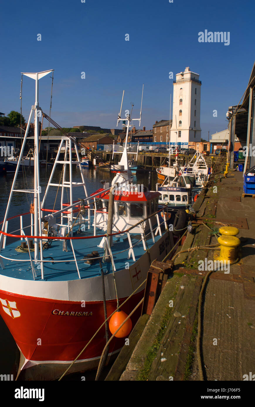 Fishing boats at North Shields Fish Quay Stock Photo Alamy
