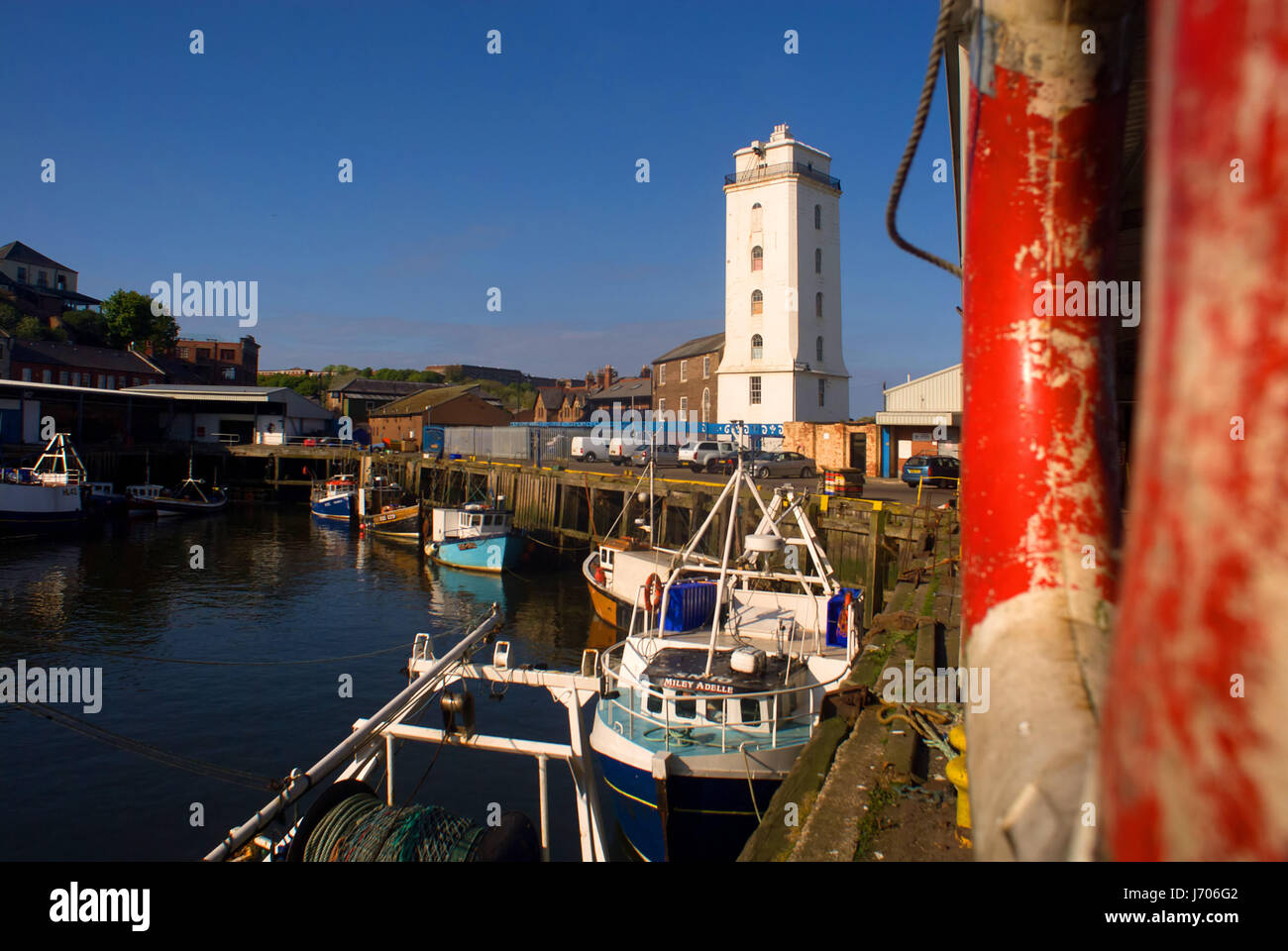Fishing boats at North Shields Fish Quay Stock Photo Alamy