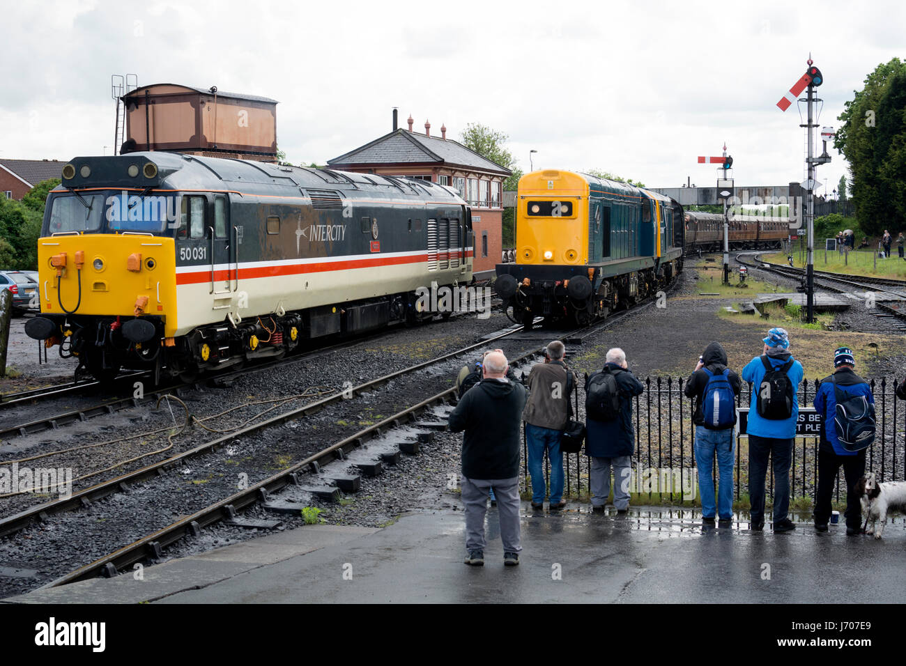 The Spring Diesel Festival at the Severn Valley Railway, Kidderminster, UK Stock Photo