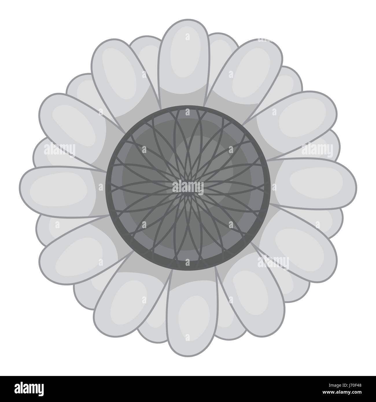 Flower icon, black monochrome style Stock Vector Image & Art - Alamy