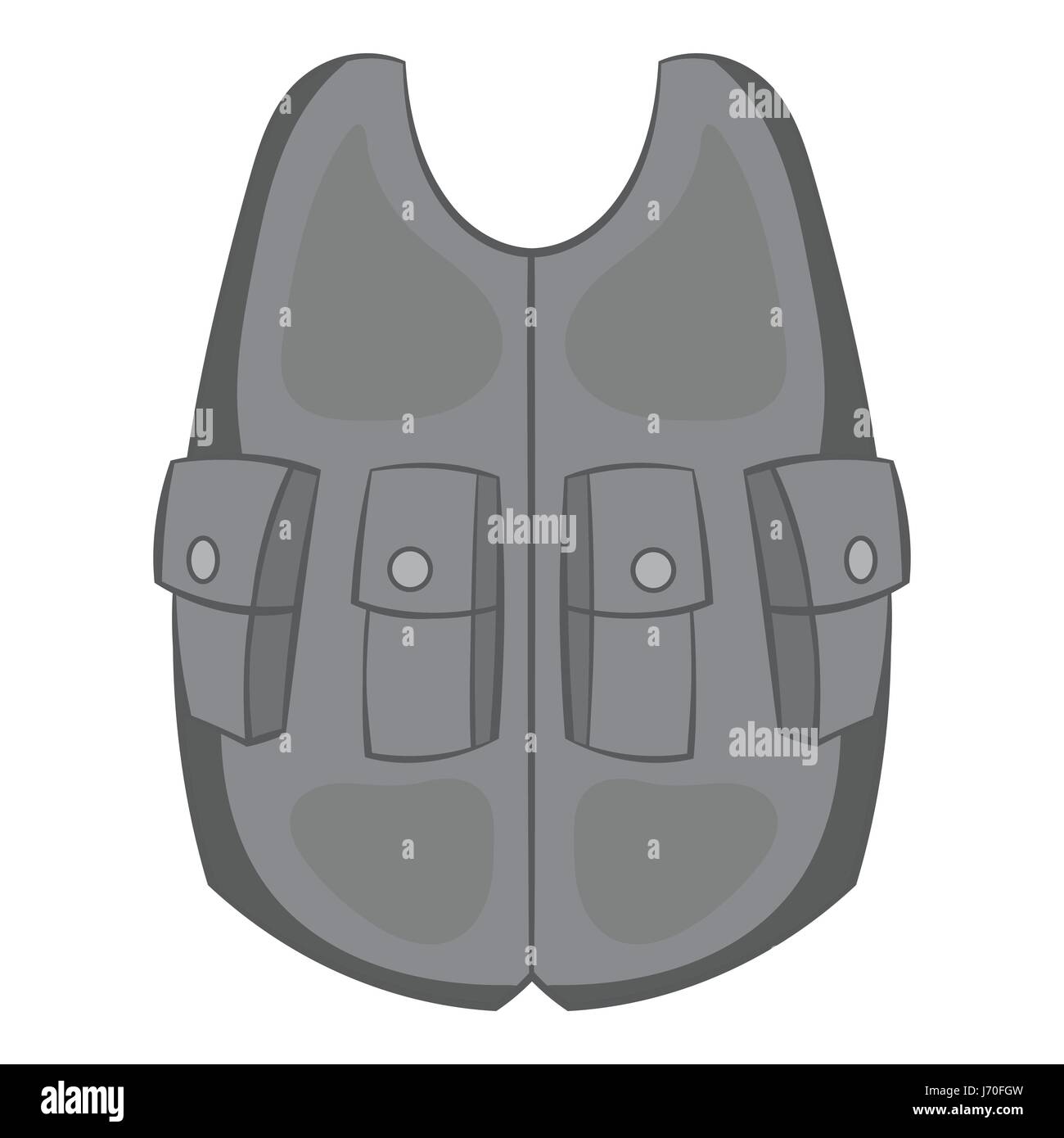 Hunting vest icon, black monochrome style Stock Vector Image & Art - Alamy