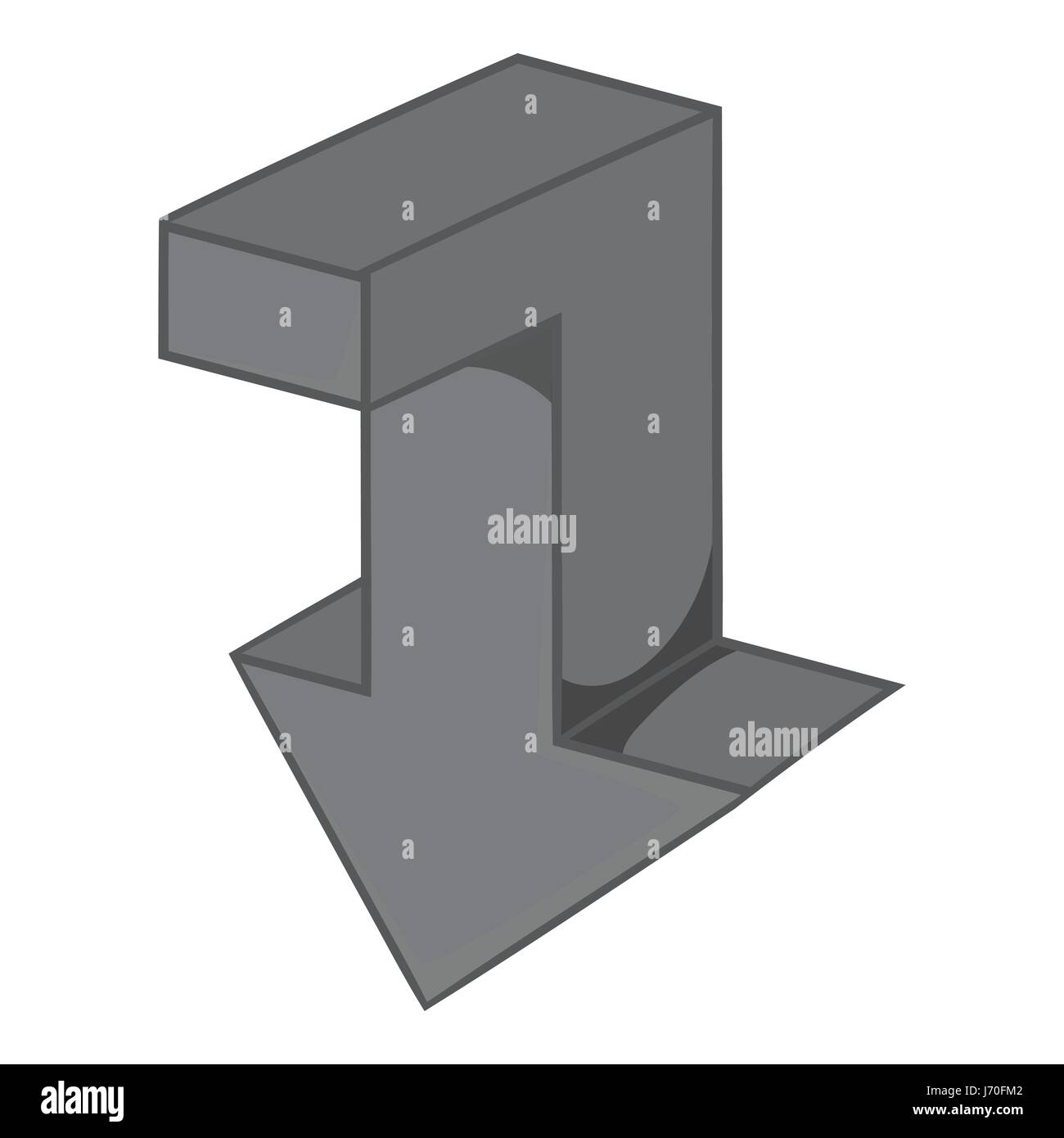 Down arrow icon, black monochrome style Stock Vector Image & Art - Alamy