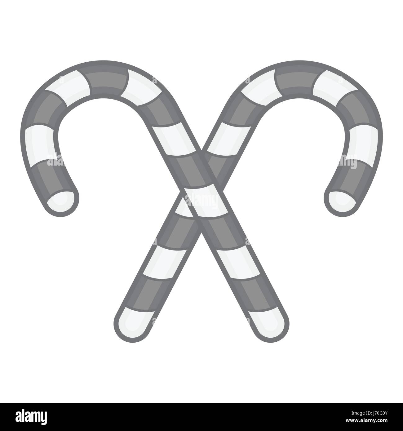 Candy canes icon, black monochrome style Stock Vector Image & Art - Alamy