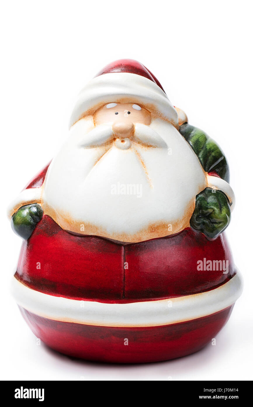 thick santa claus figure Stock Photo