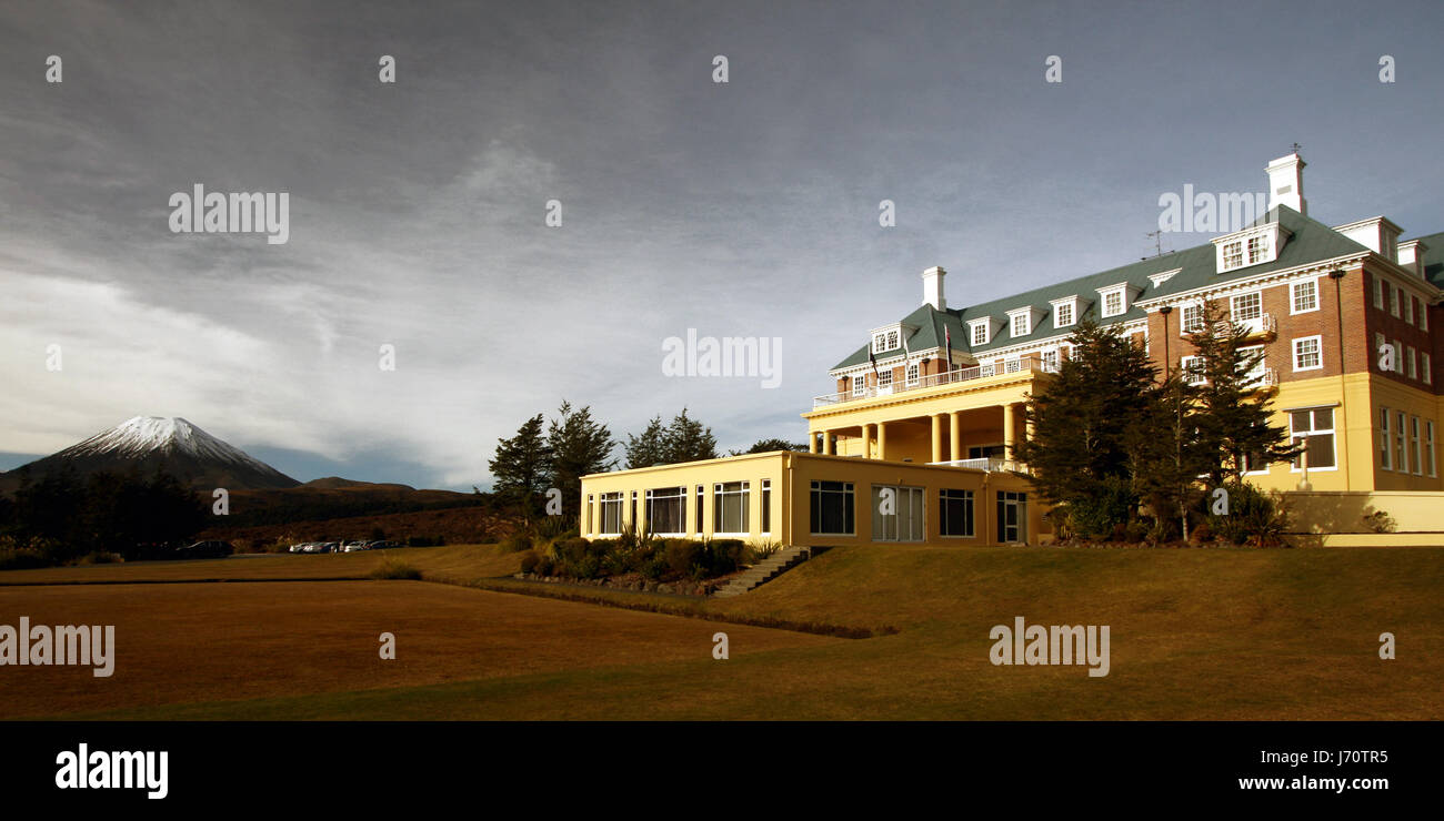 house building hotel meadow lawn green buildings house building green hotel new Stock Photo