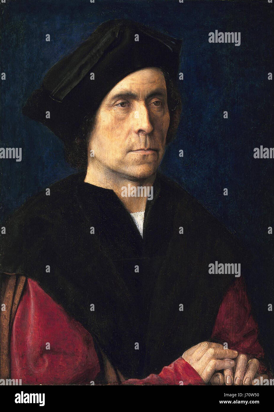 Michael Sittow  (–1525  Formerly attributed to Jan Gossaert  (1478–1532)  Portrait of a Man Stock Photo