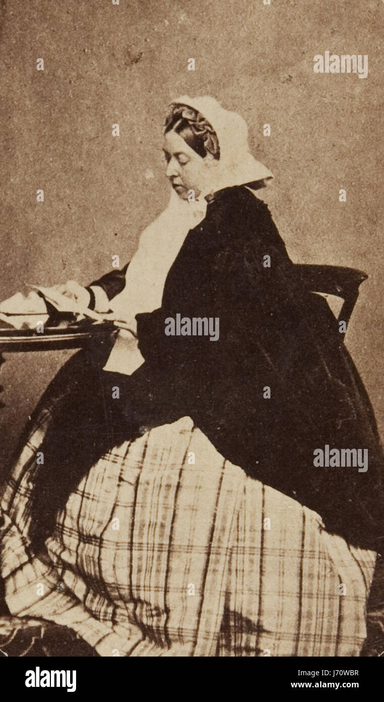 Photographic portrait of  Queen Victoria Stock Photo